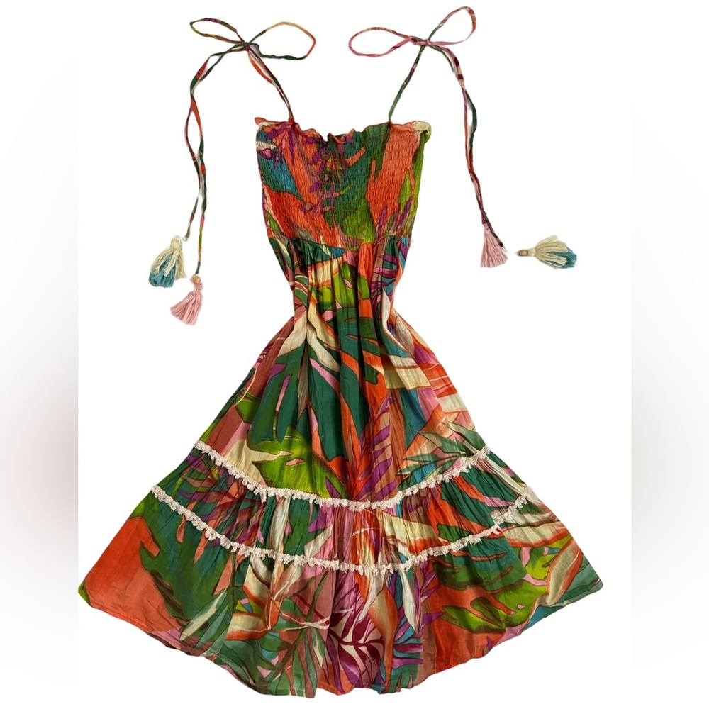 True Destinations Tropical Boho Dress